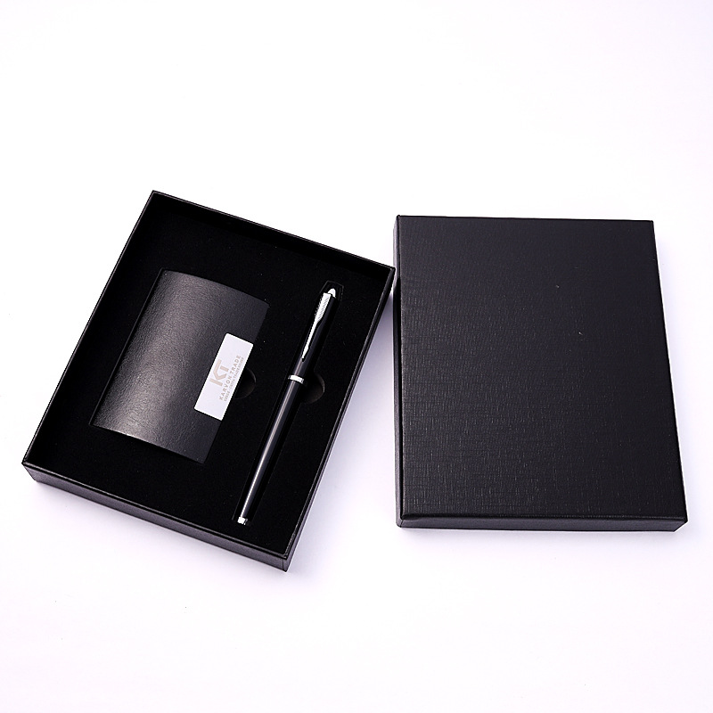 2-Piece Office Gift Set Metal Signature Pen and Card Case 9