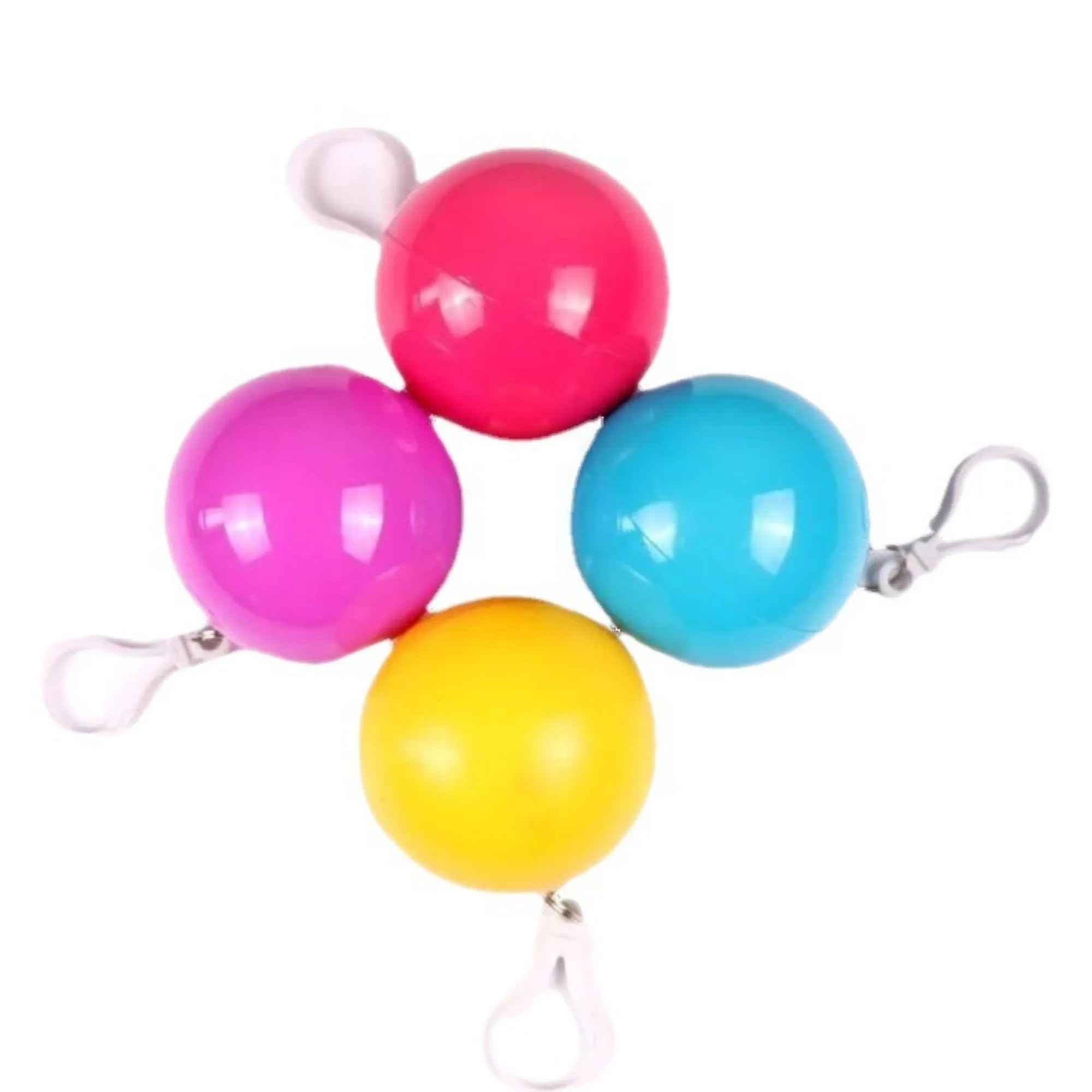 Portable Disposable Emergency Raincoats With Ball Key Chain 4