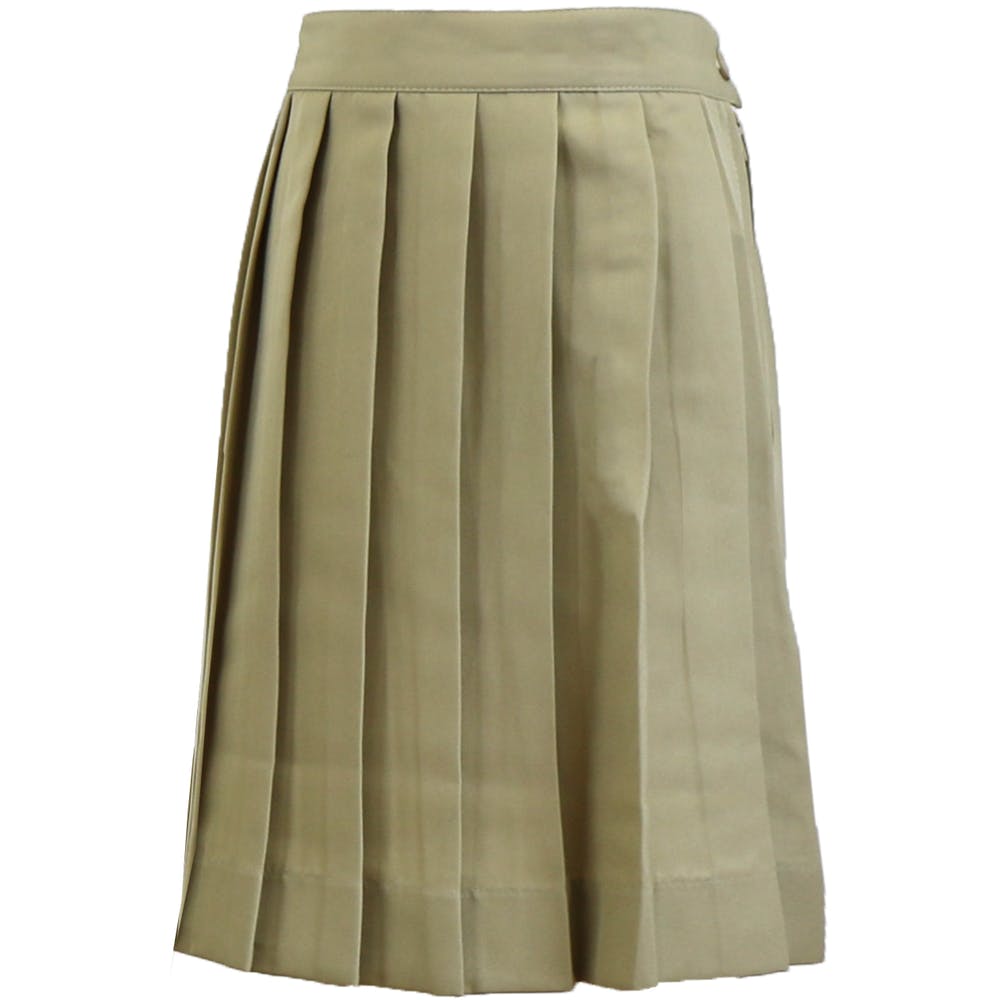 Girl's Uniform Skirts - Size 4 - 6X Khaki Pleated 2