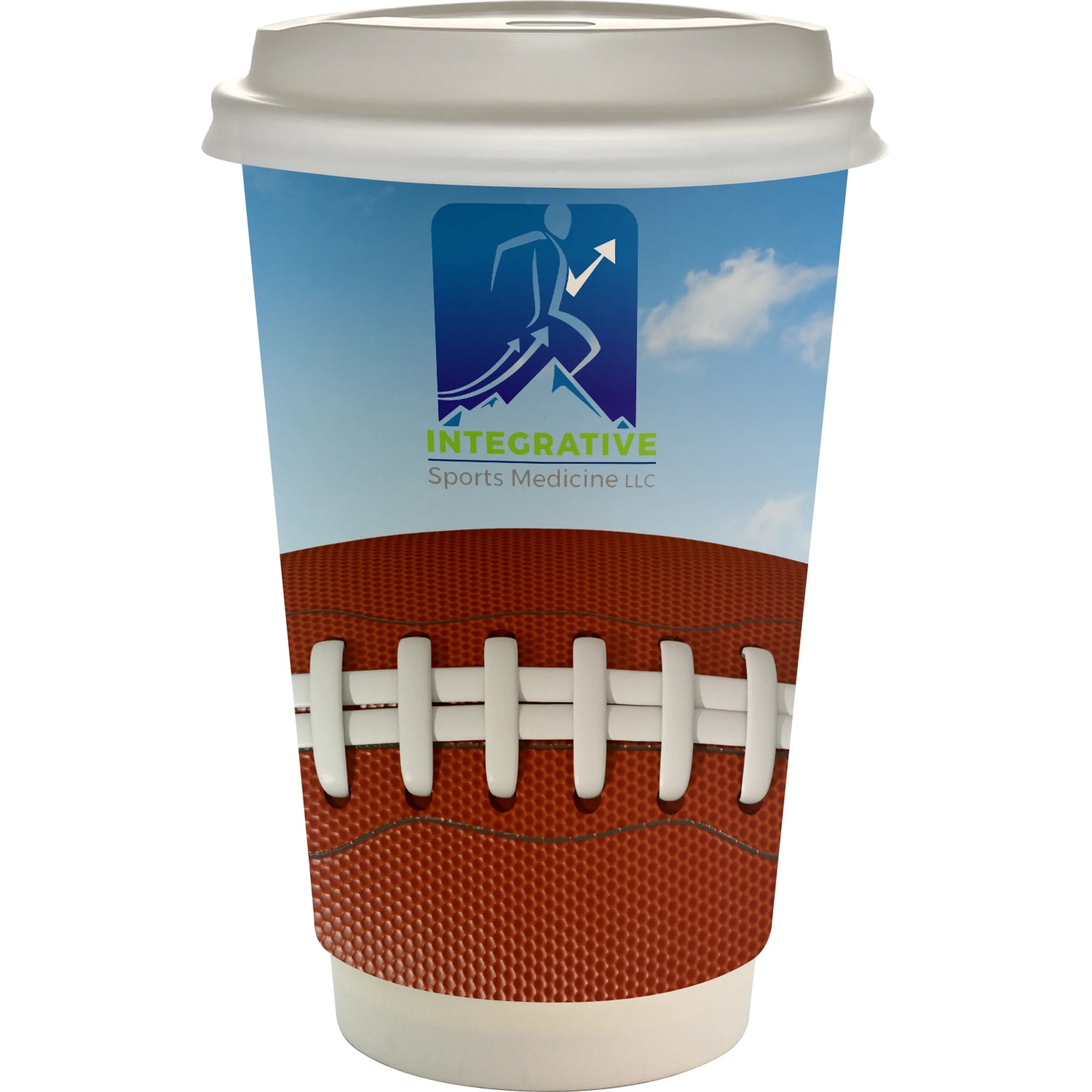 16 oz. Full Color Sporty Paper Cup With Lid 11