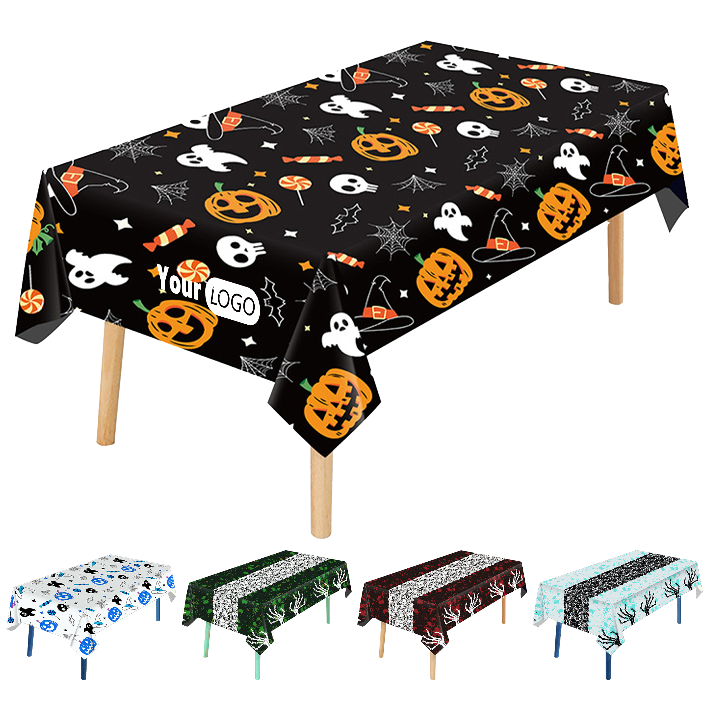Plastic Durable Halloween Themed Tablecloth ?C Oil-Proof And Waterproof 2