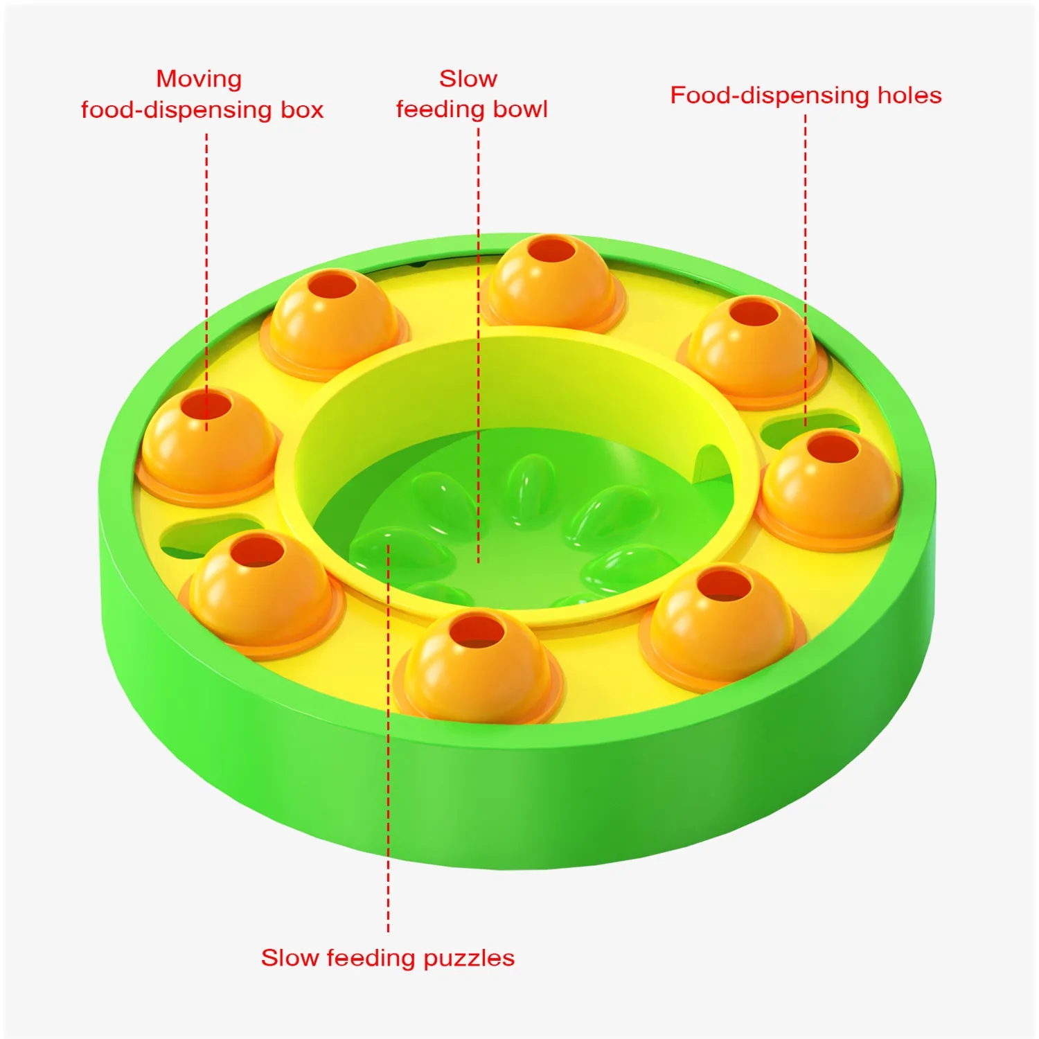 Pet Dog Toy, Cat Puzzle, Slow Food Leakage Training Toy 7