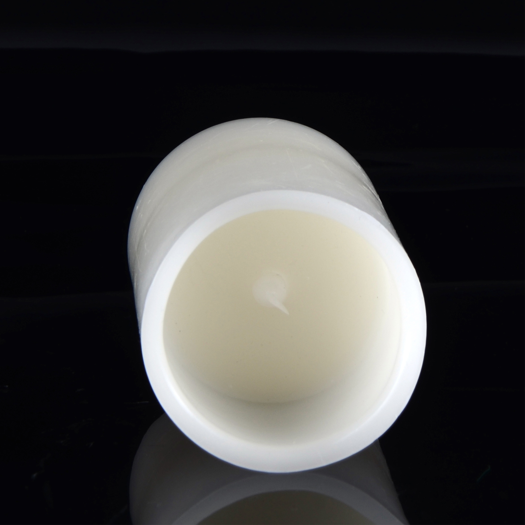 6" x 3" Flickering Luxury Faux Candle Wavy Top 2