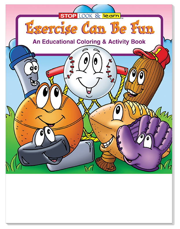 COLORING SET - Exercise Can Be Fun Coloring Book Fun Pack Set 2
