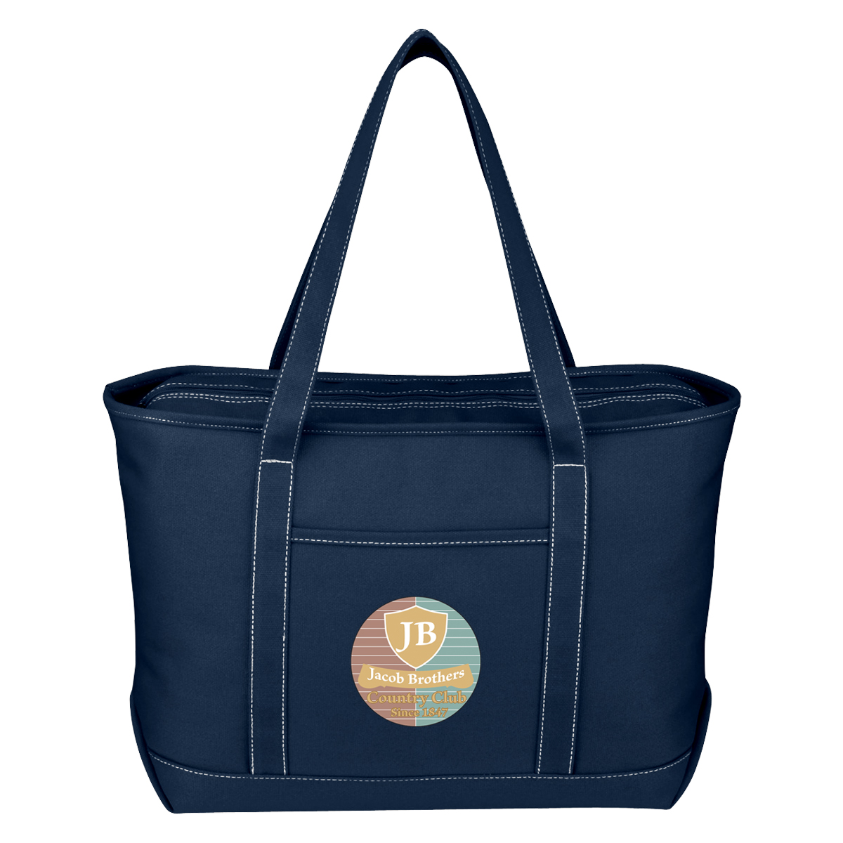Large Cotton Canvas Yacht Tote Bag 17