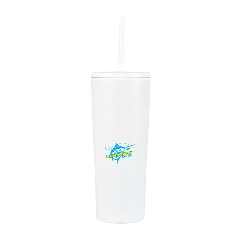 Bayard 24 oz. Double Wall Steel/PP Liner Straw Tumbler 17