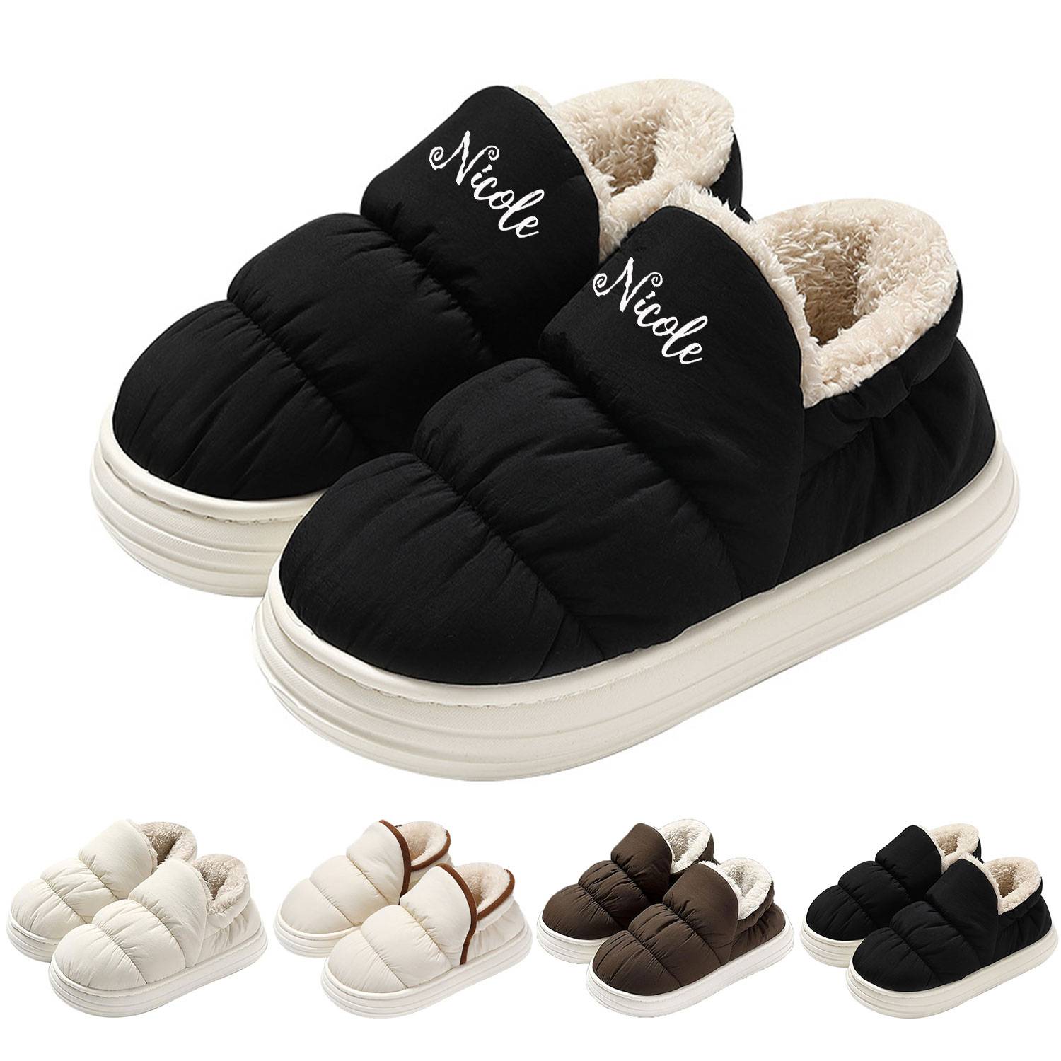 Waterproof cotton slippers 1