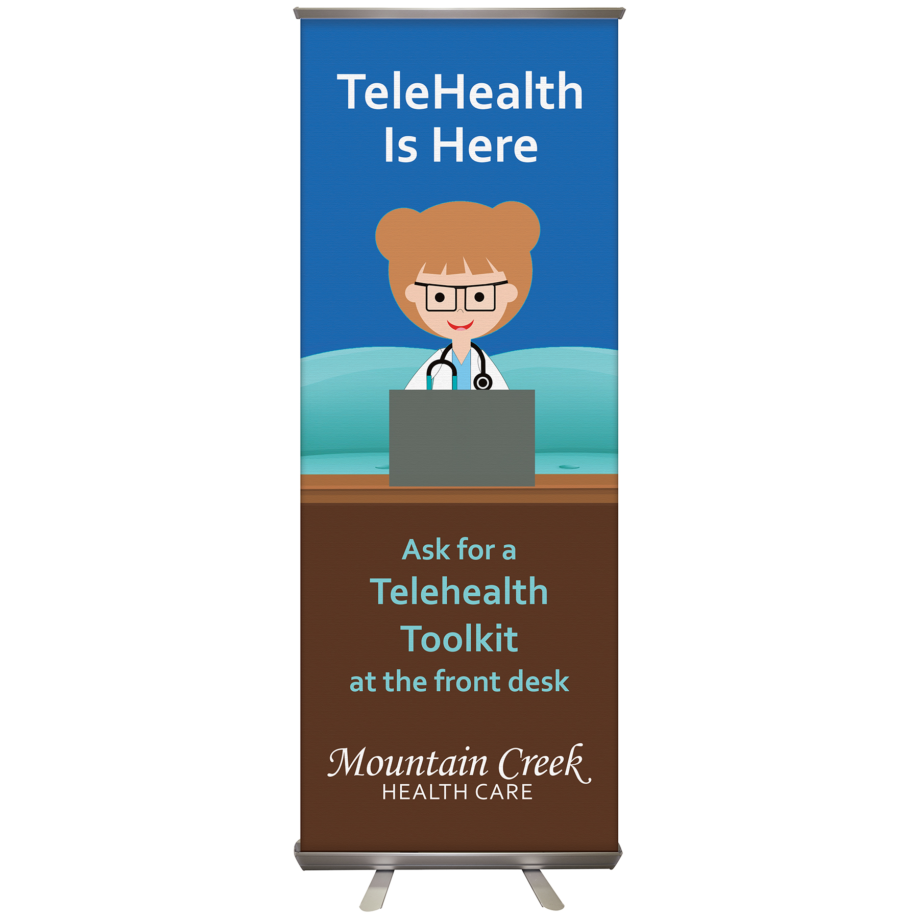 24"x 63" Custom Digitally Printed Retractable Banner Stand 13