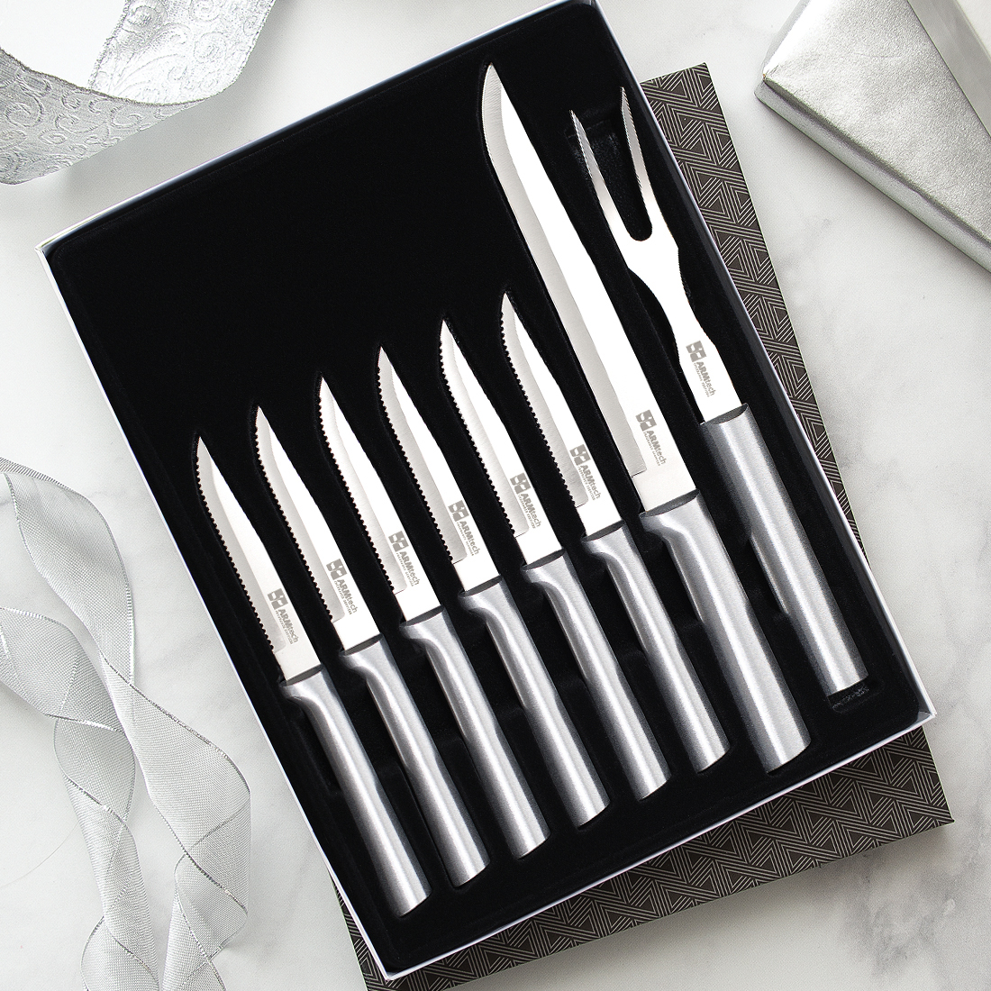 Meat Lover's Gift Set w/Silver Handle 3