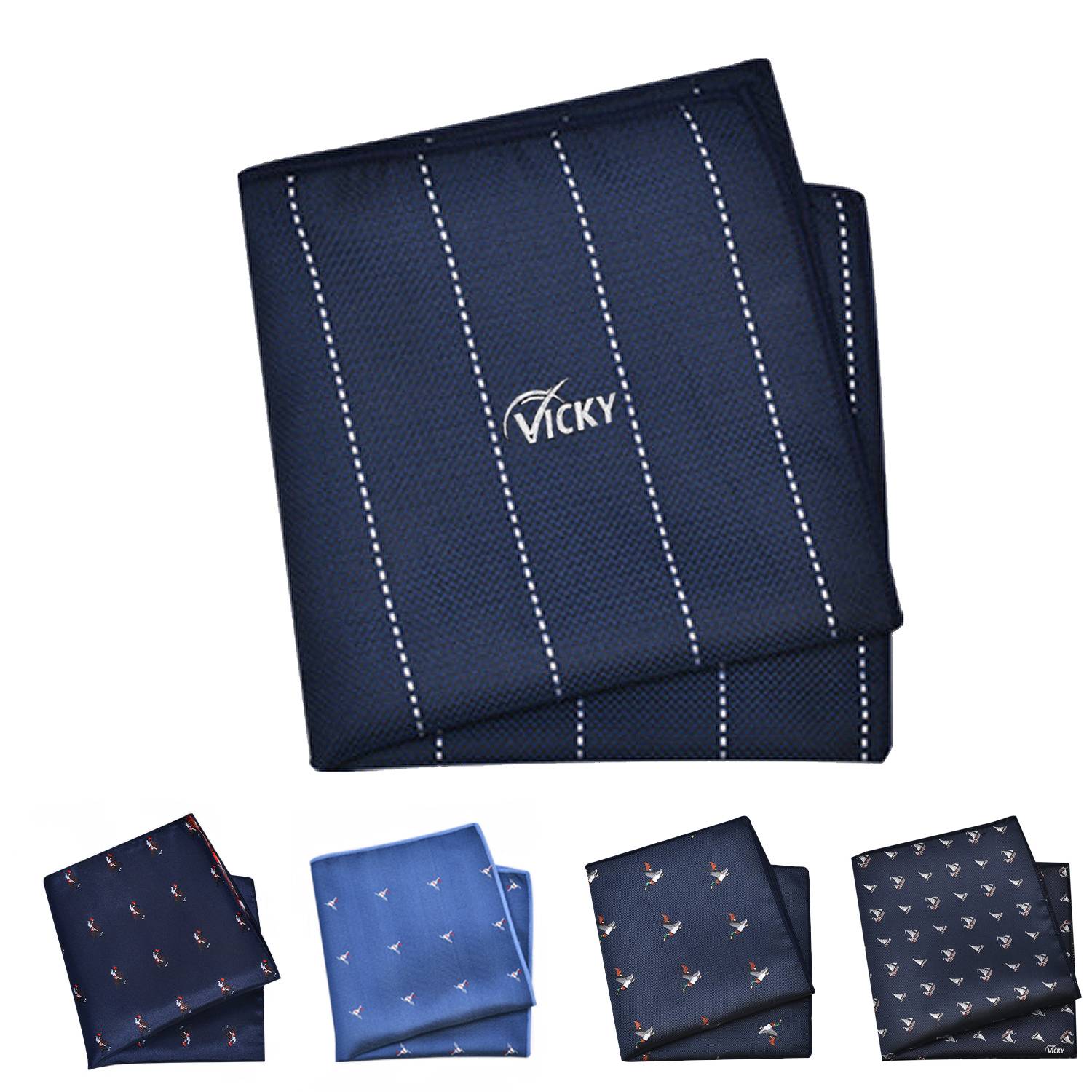 Floral Animal Pocket Square Handkerchief 5