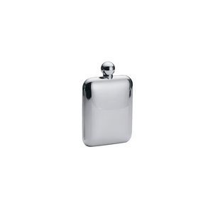 Black Round Corner 6oz Stainless Steel Flask With Funnel 6