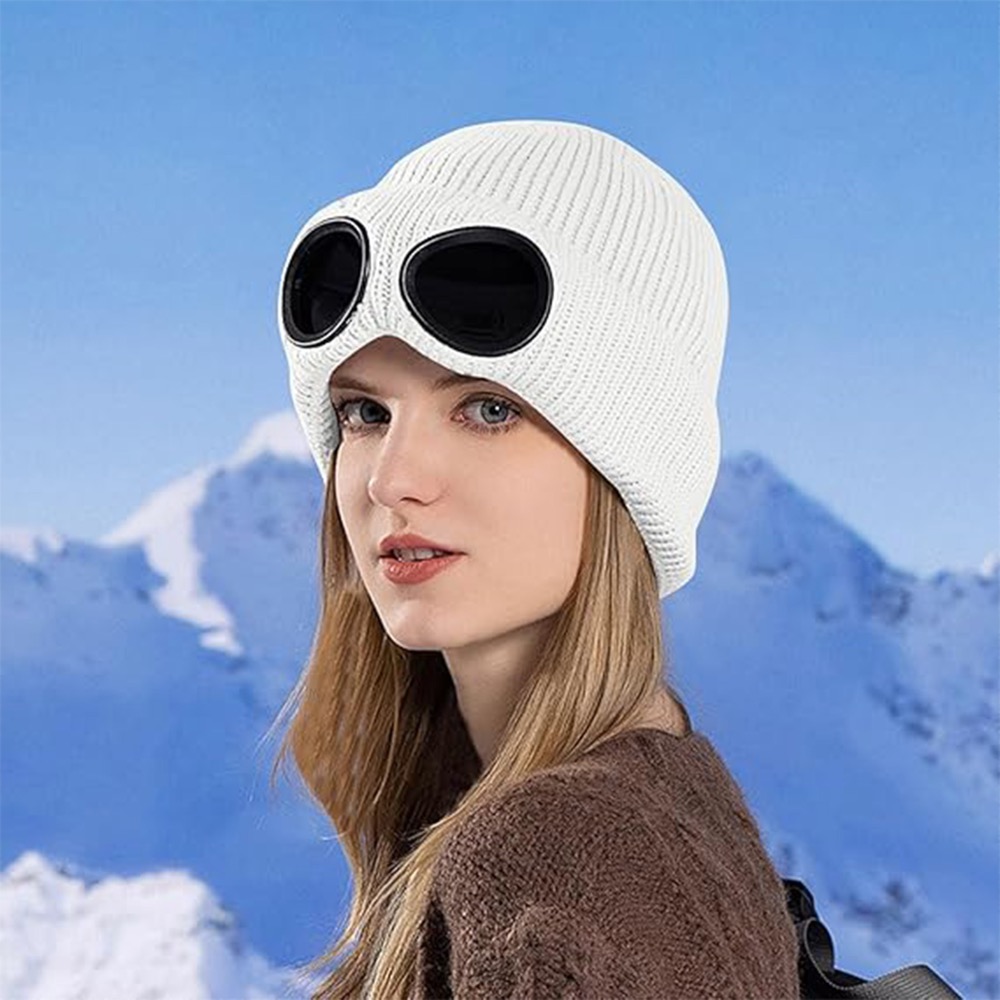 Ski Hats With Windproof Glasses 3