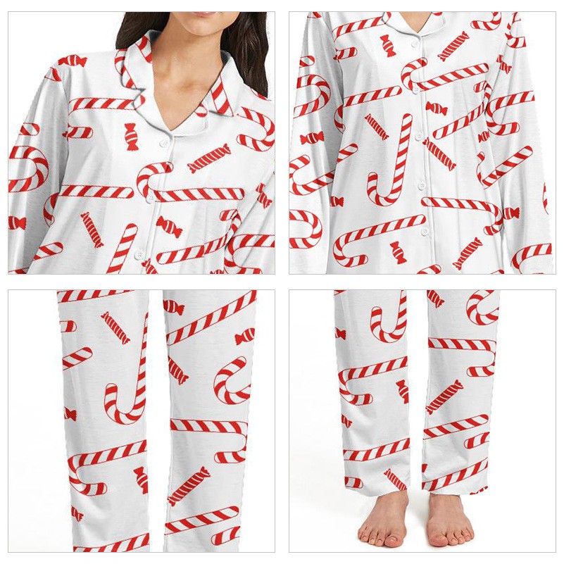 3D Digit Print Two Pieces Pajamas Sets for Women Sleepwear 1