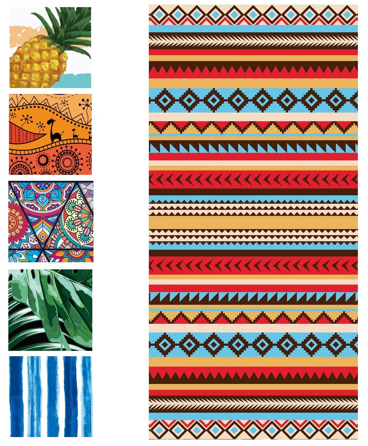 Full Color Beach Towel - 31.5'' x 63'' 17