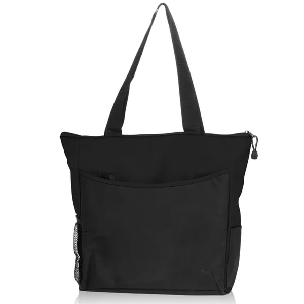 Promotional 600D Polyester Zippered Tradeshow Tote Bag 6