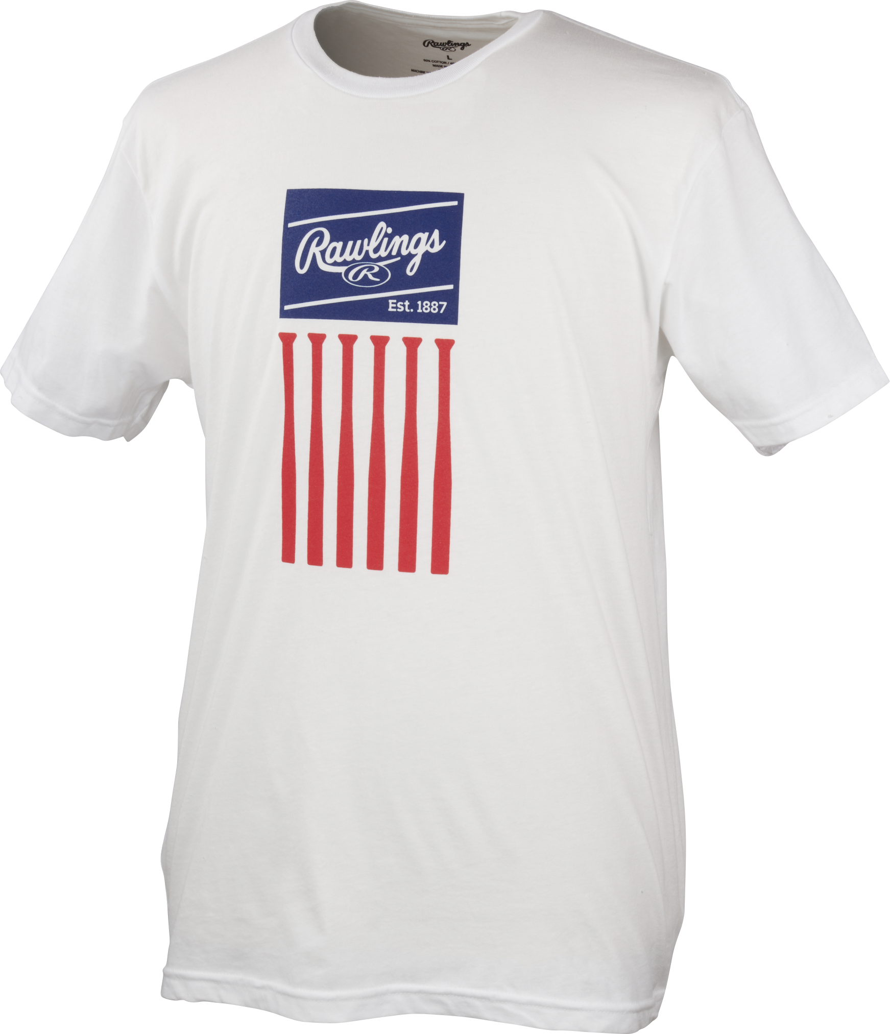 Rawlings Adult Rawlings Bat Flag T-Shirt 1