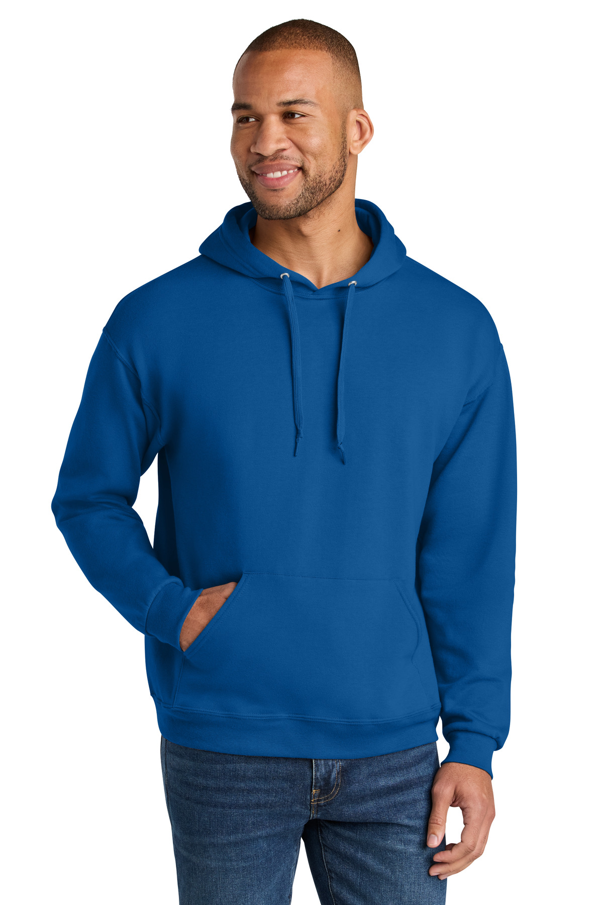 Jerzees Ultimate Unisex CVC Ring Spun Hooded Sweatshirt IC49M 95