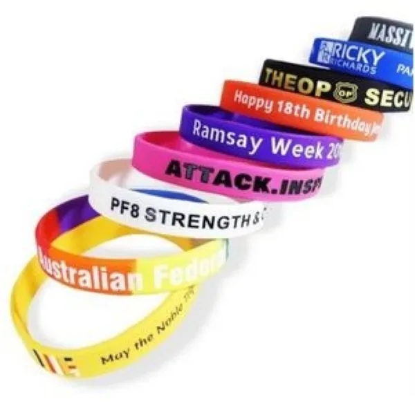 Debossed Color Filled Wristband 6