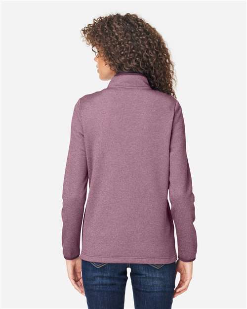 Women's Venture Heathered Stripe Quarter-Zip Pullover - CE73W 33