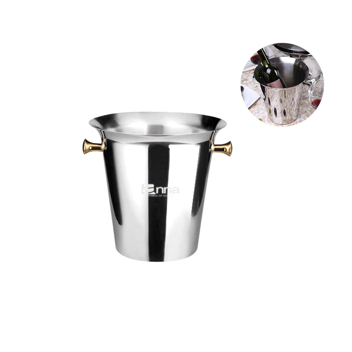 Stainless Steel Champagne Bucket 2