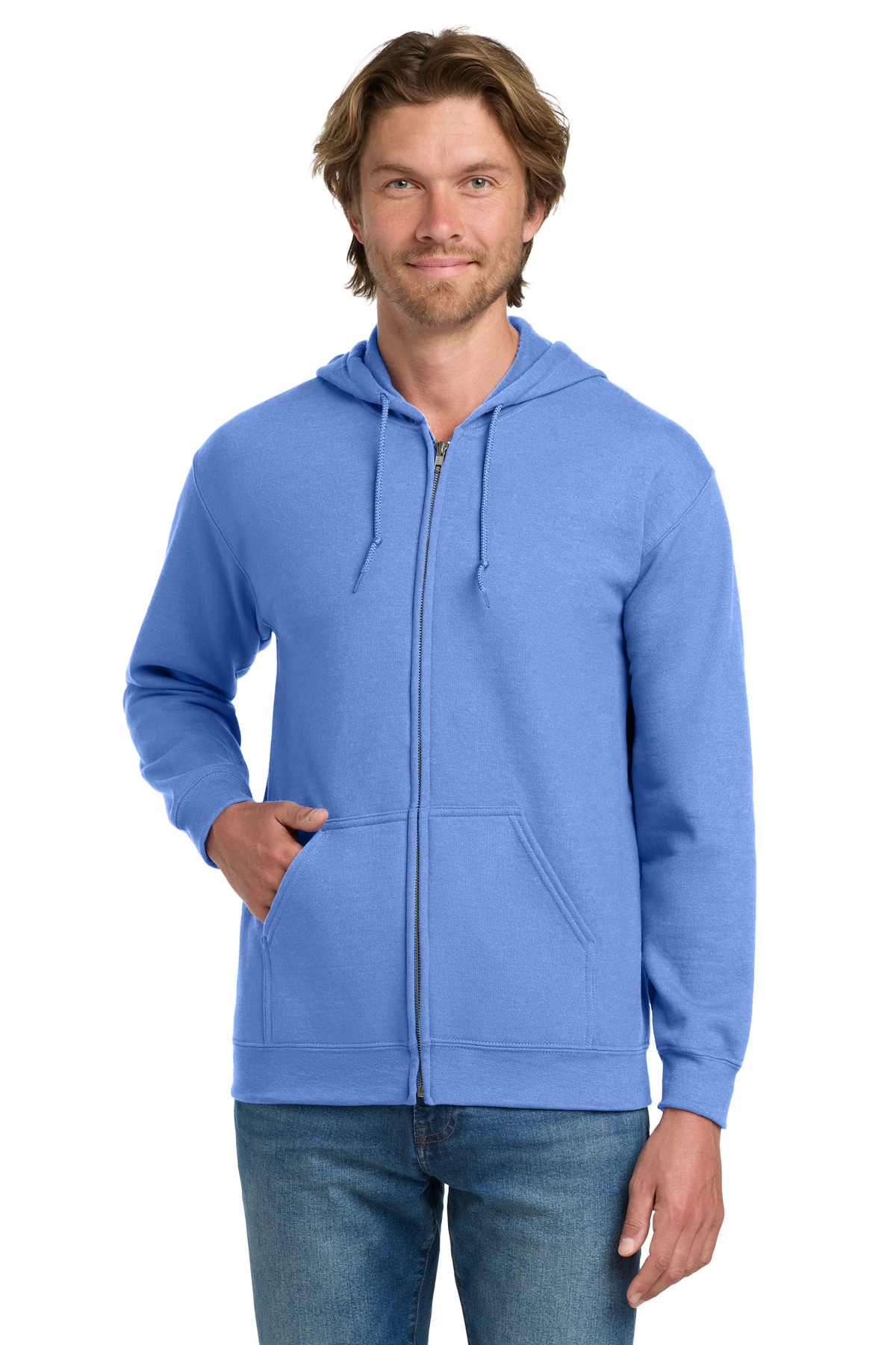 Gildan - Heavy Blend Full-Zip Hooded Sweatshirt. 18600, custom hoodie or sweatshirt with logo imprint 206