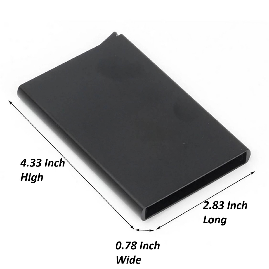 Aluminum RFID Cardholder 0.4 Inch Slim Minimalist Wallet 12