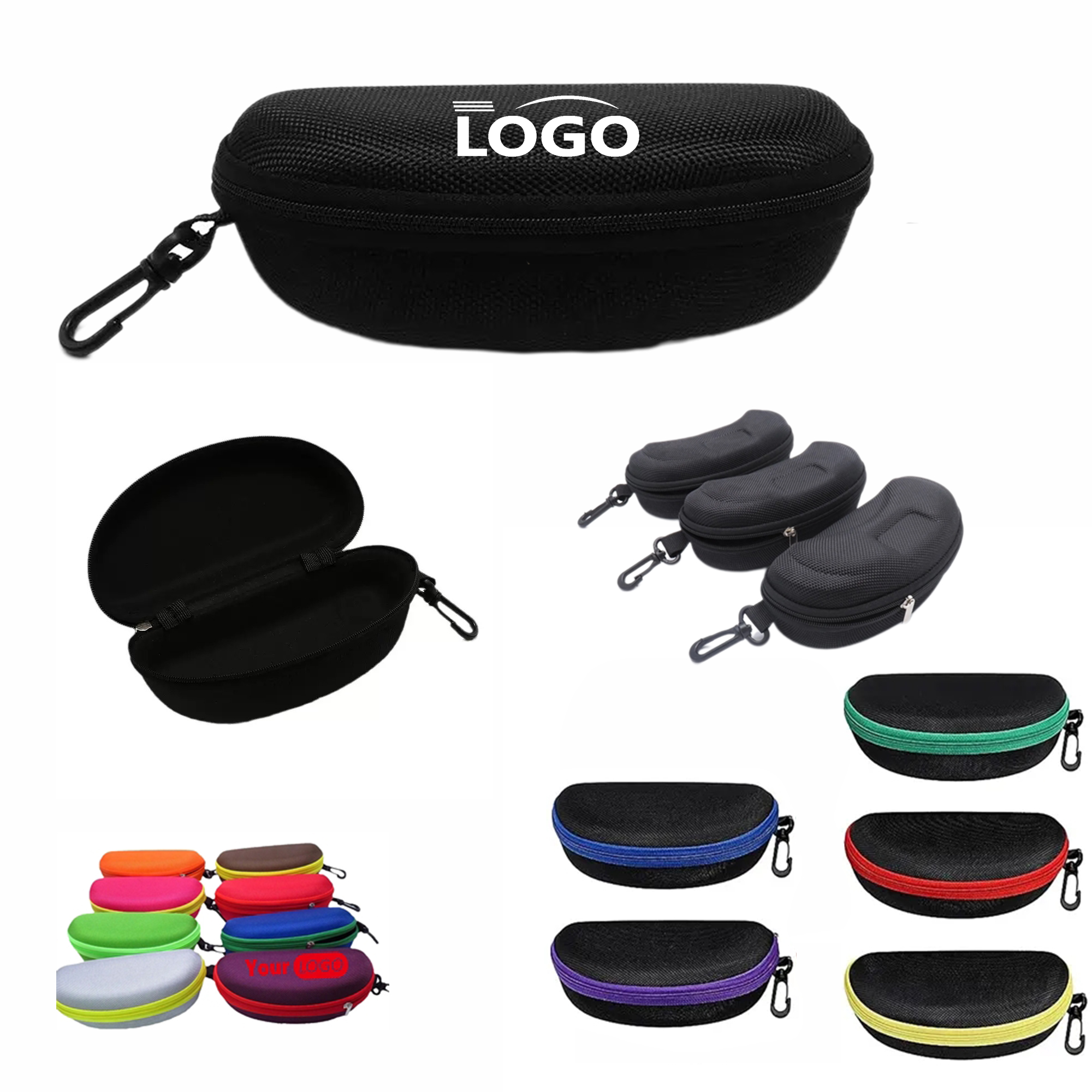 Custom Sunglass Glasses Eyeglass Case Bag MOQ 10pcs 2