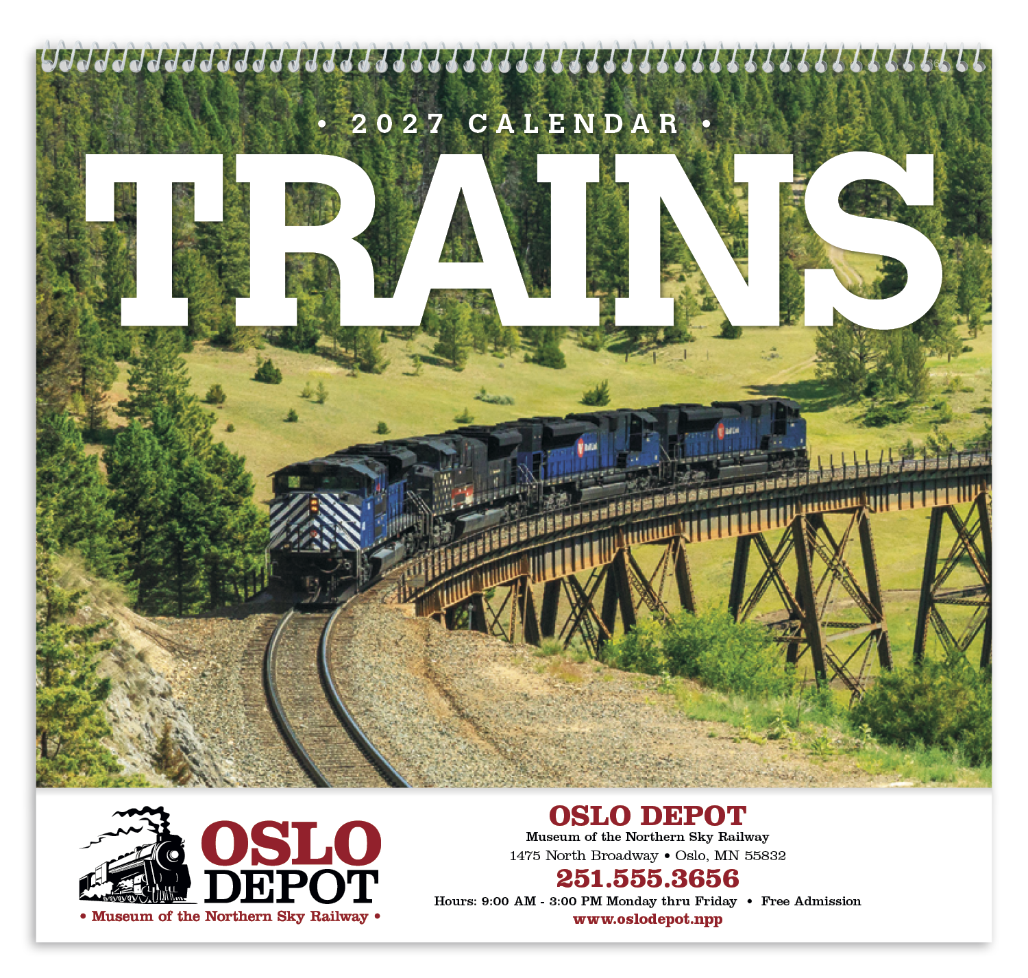 Triumph® Calendars Trains Calendar 83