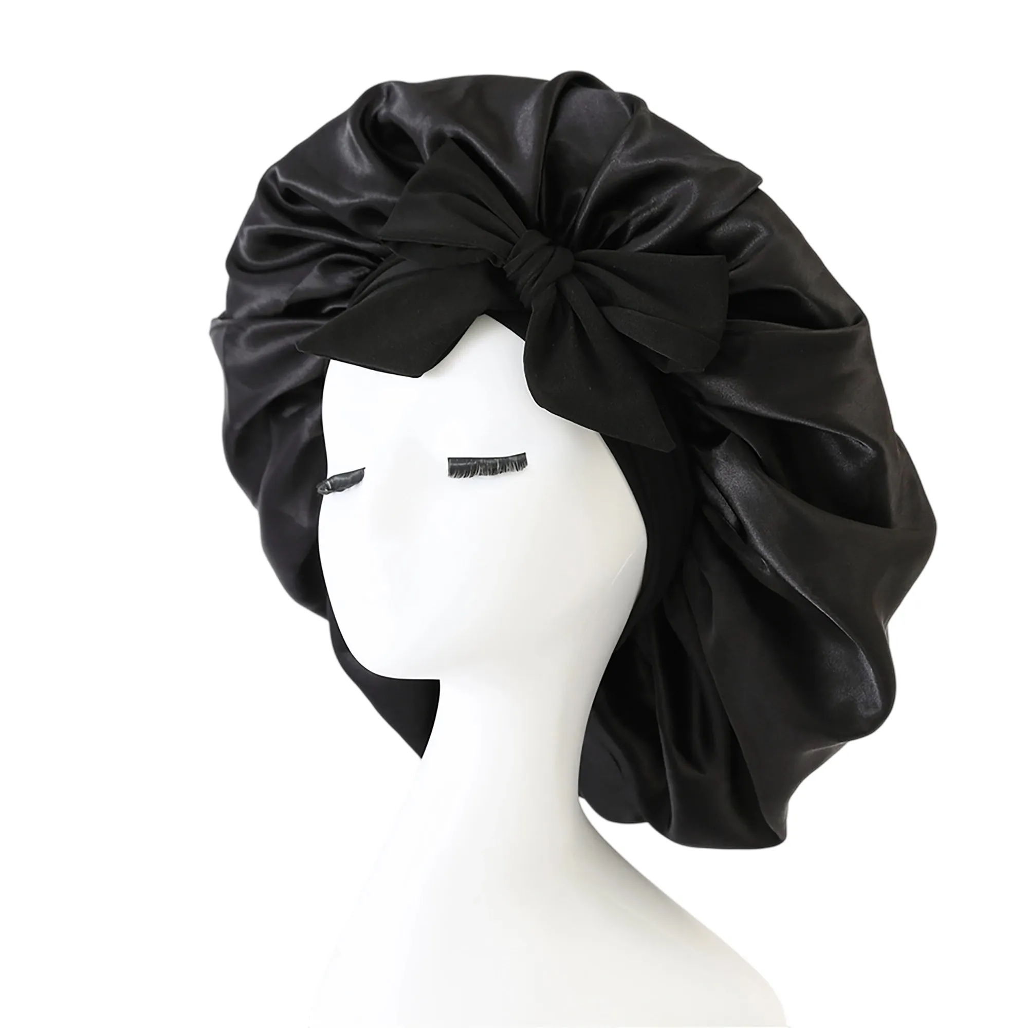 MOQ 50 Satin Hair Protection Sleep Cap 11