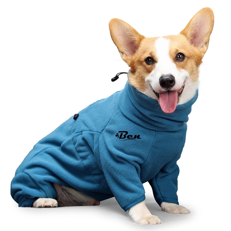 Letters Winter Pet Dog Hoodies Cotton Warm Clothes 1