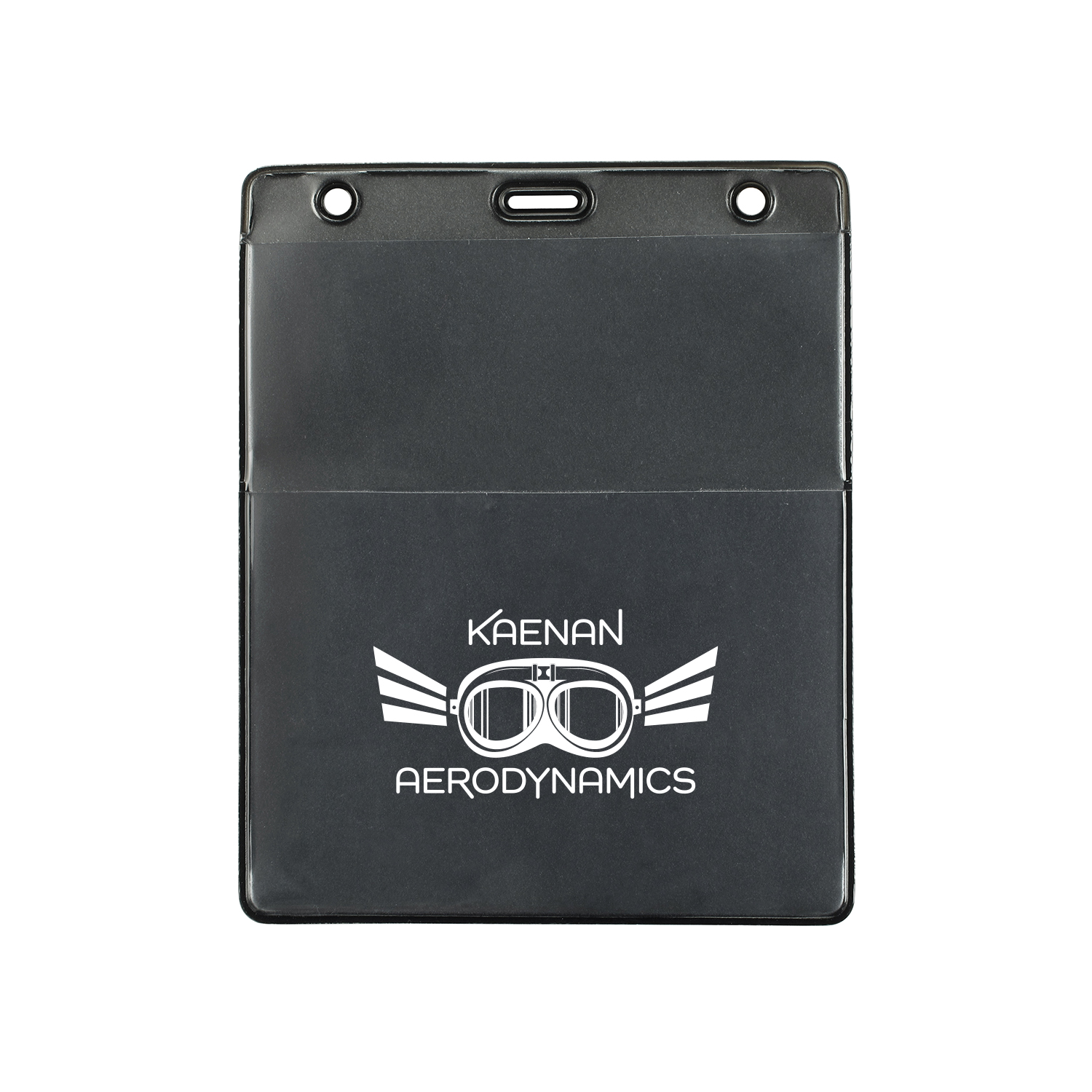 4.44" W x 5.25" H - Vertical Colored Badge Holder (1 Color Imprint) 3