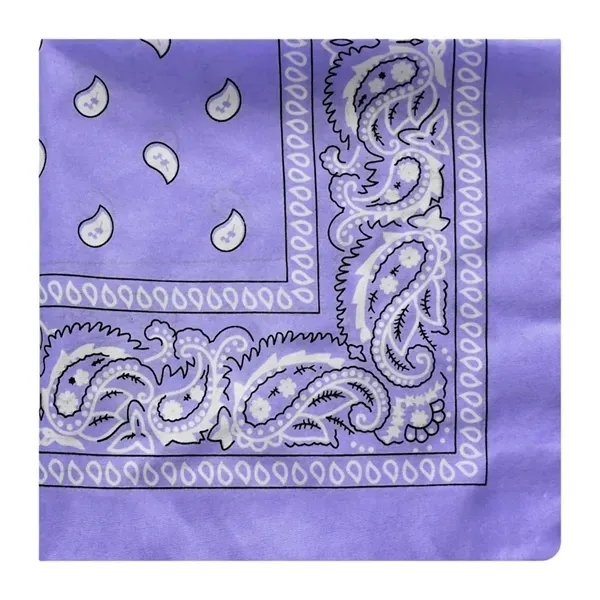 Square Sports Print Bandana Headband - Polyester Material 1