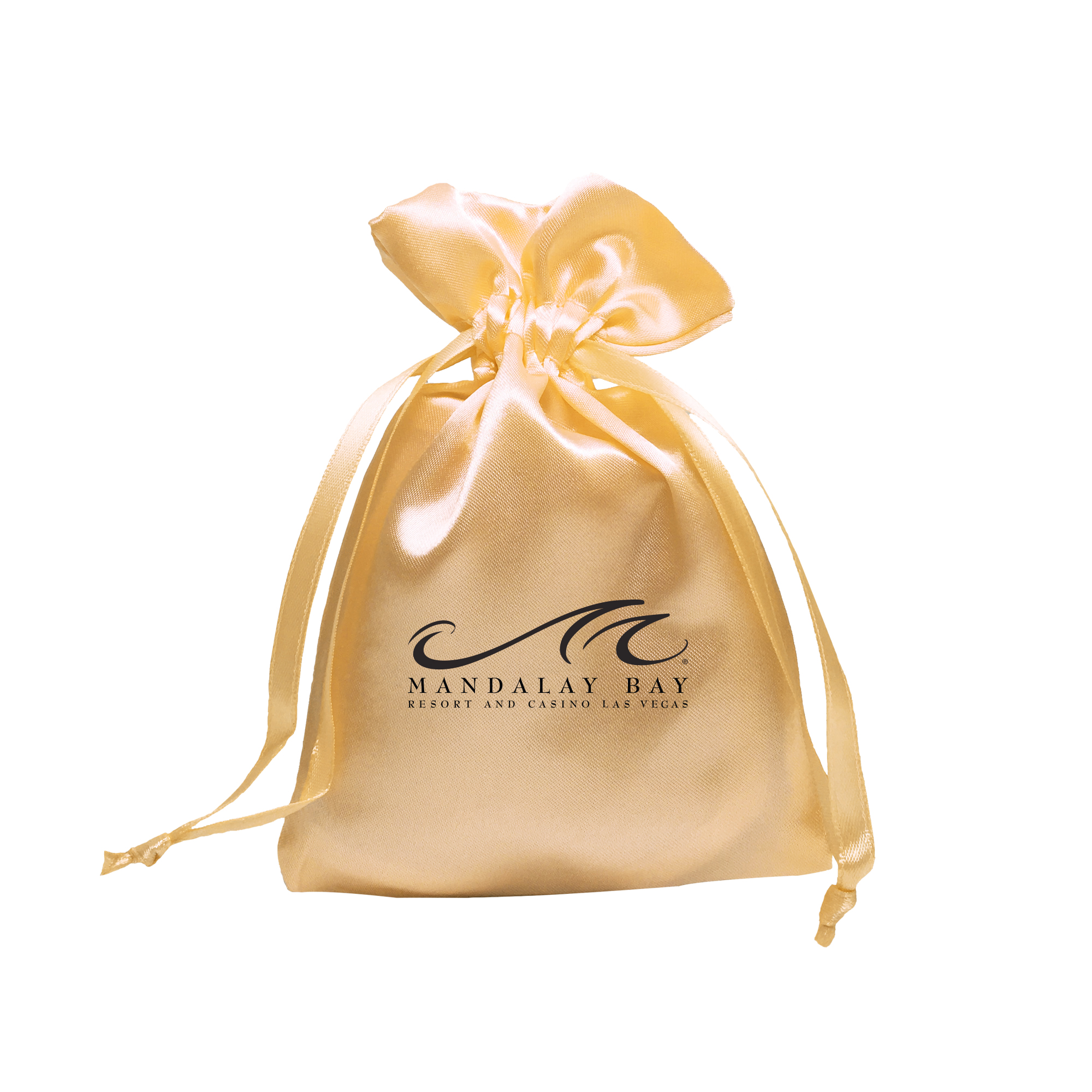 Medium Trendy Satin Drawstring Pouch 4