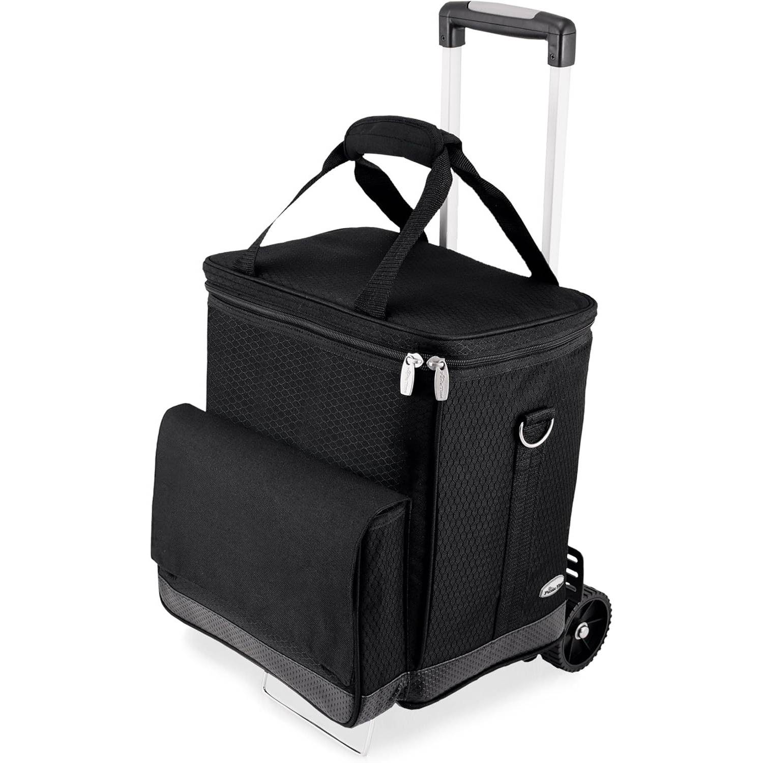 6 bottle Wheeled Trolley Wine Insulated Cooler Bag 4