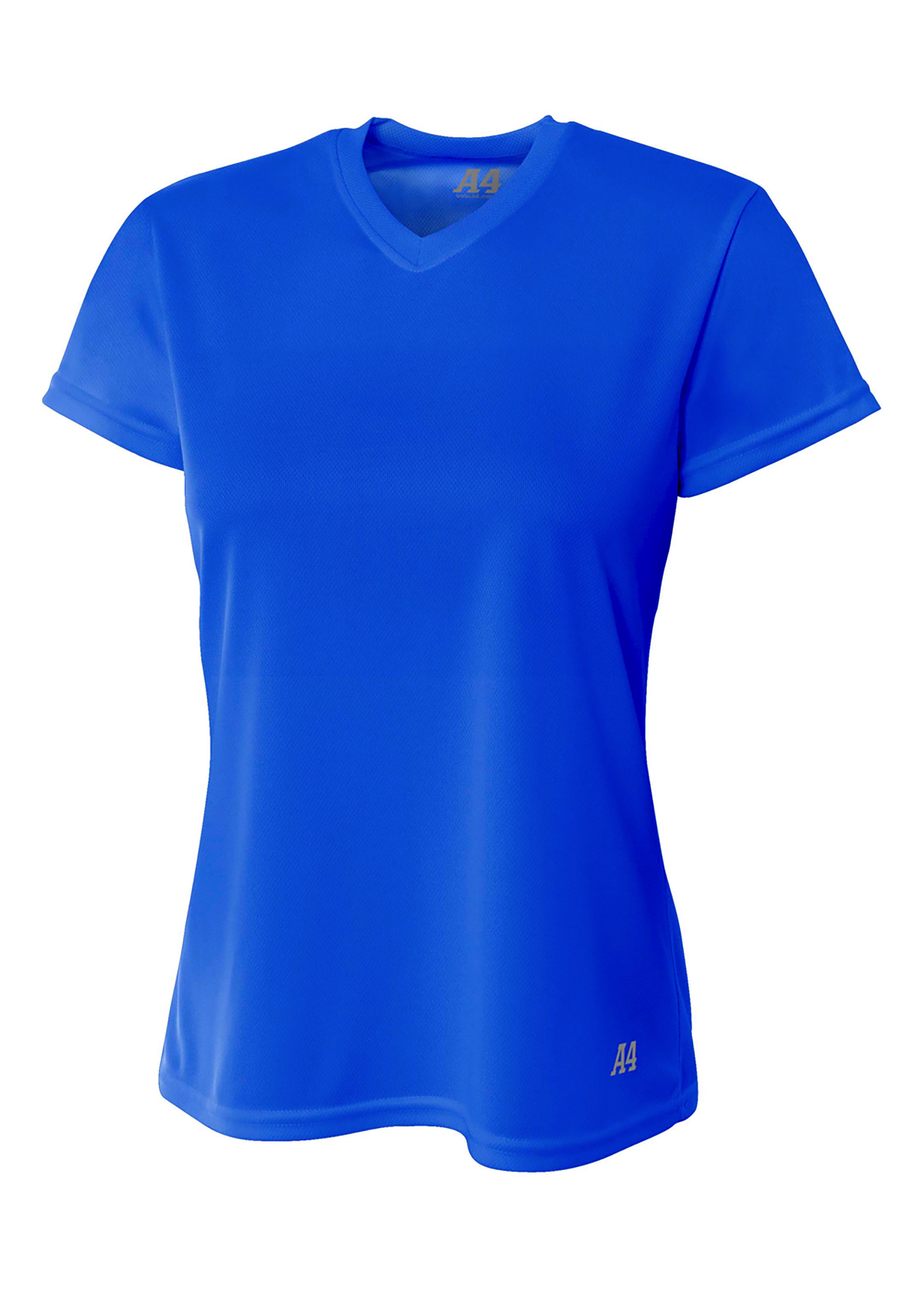 A4 Short Sleeve V-Neck Bird's Eye Mesh Tee 9