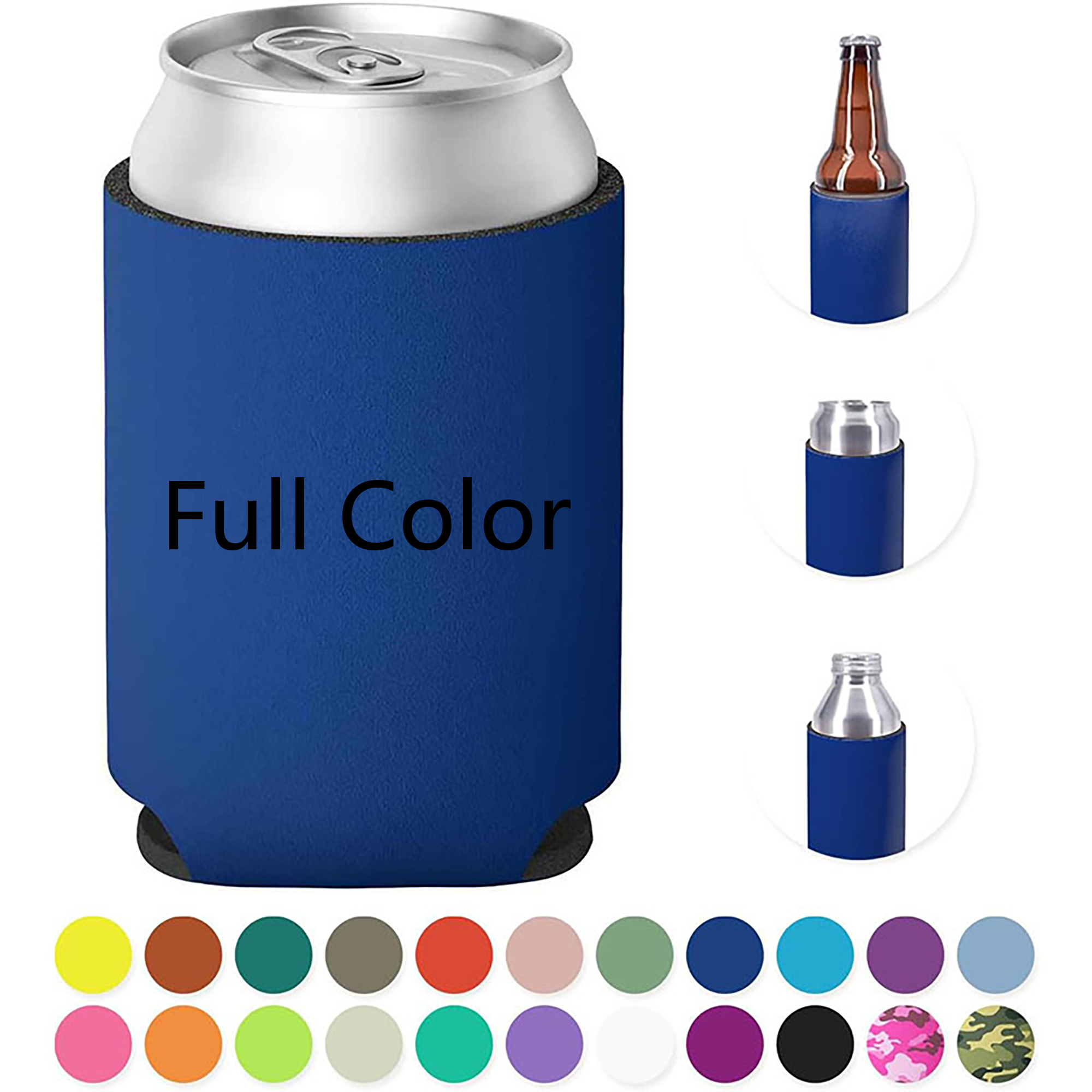 Beer Can Cooler Sleeve With Your Logo, custom koozie with logo imprint 2