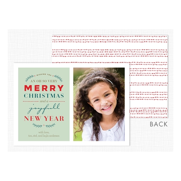 Oh So Very Merry Christmas Photo Card 2