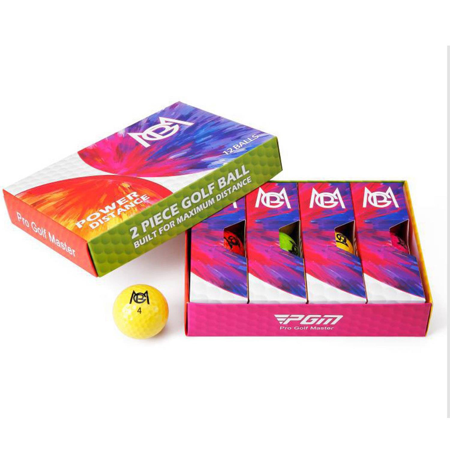 12 Pack Colored Class Golf Balls 7