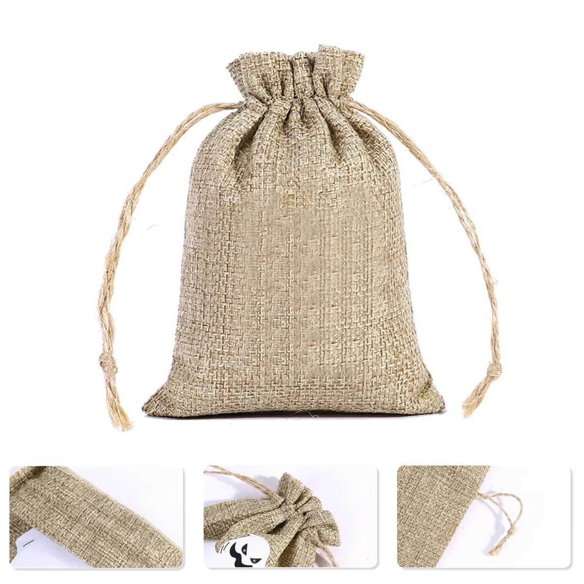 Burlap Drawstring Gift Bags 2
