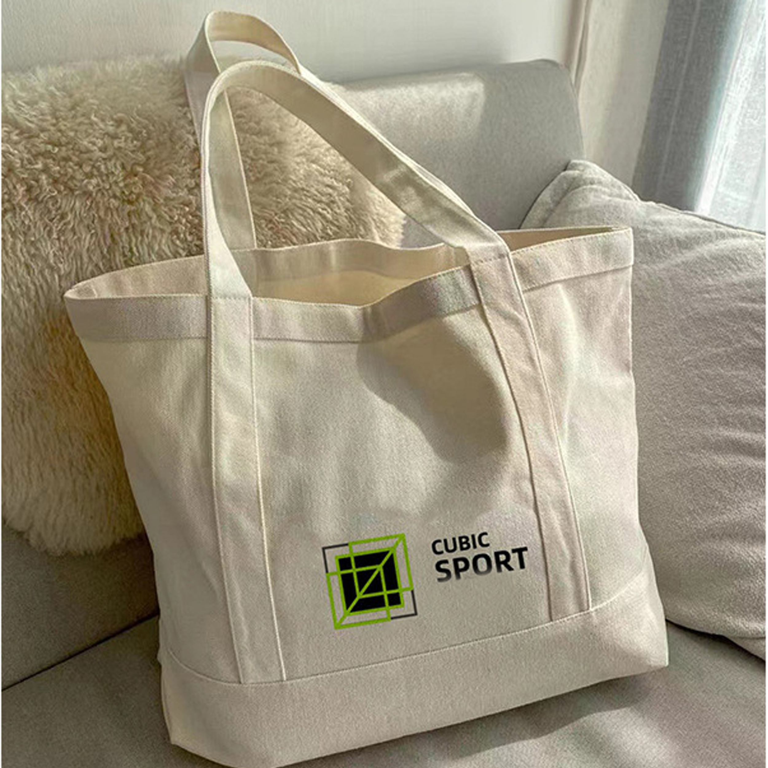 Oxford Cloth Canvas Tote, custom tote bag with logo imprint 3