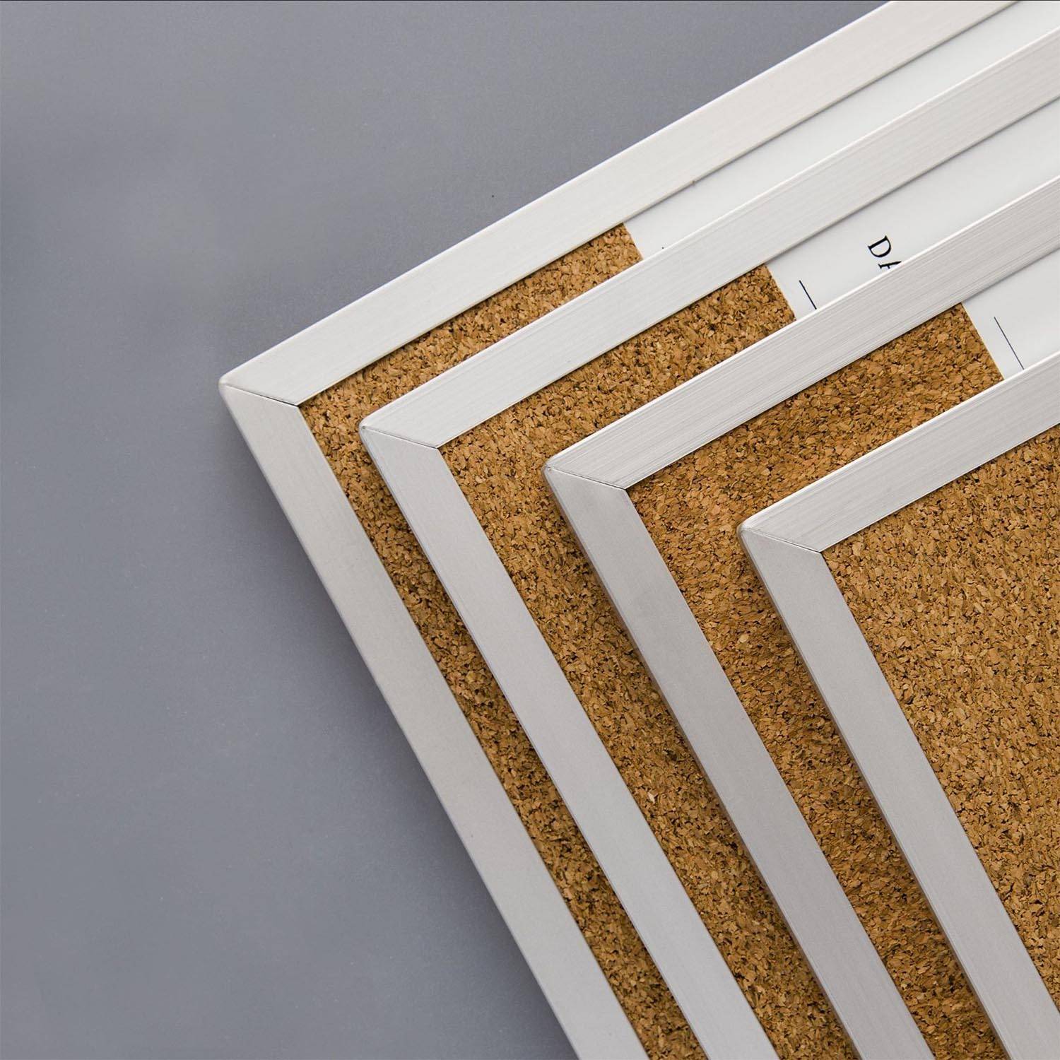 Magnetic Aluminum Frame Half Cork Bulletin Weekly Whiteboard 5
