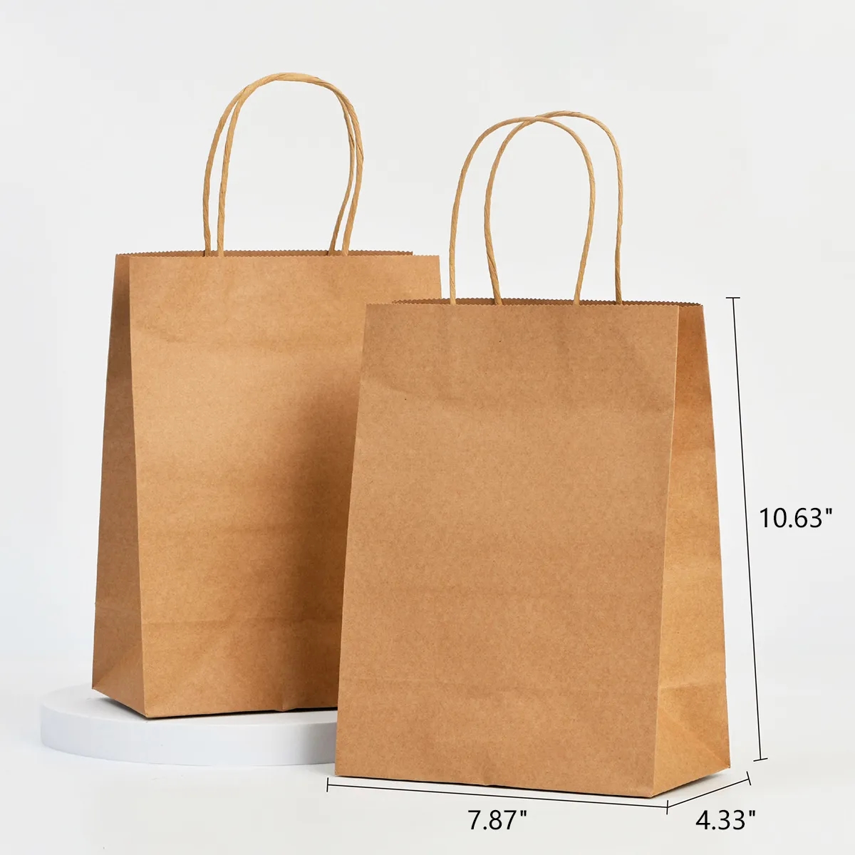 Custom Paper Gift Wrap Bags Kraft Shopping Bags with Handles 2