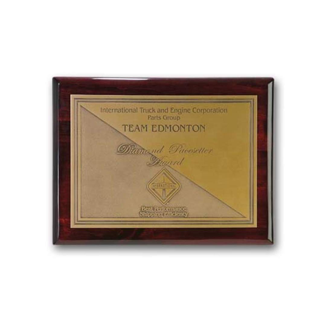 Double Etch Plaq - Rosewood 6
