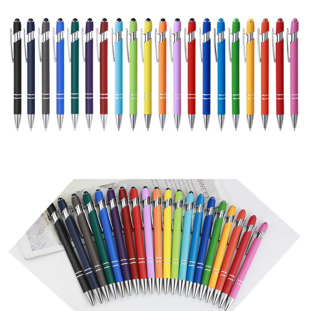 Soft-Touch Metal Pens w/ Stylus 1