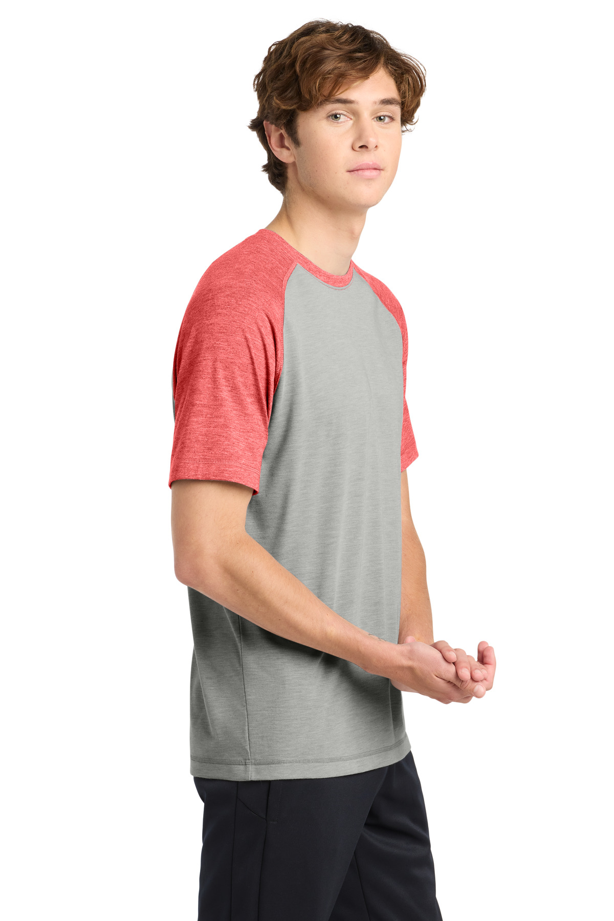 Sport-Tek PosiCharge Tri-Blend Wicking Raglan Tee. ST400 21