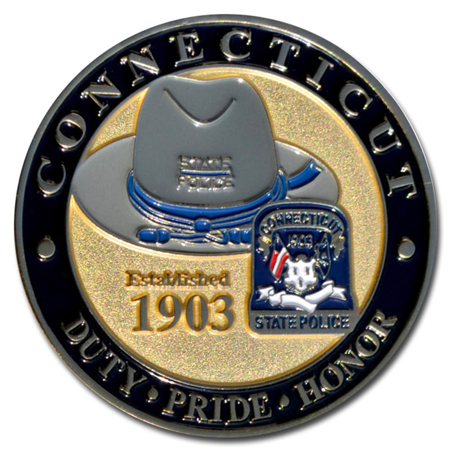 Zinc Alloy Challenge Coin with Antique Finish - Die Struck &
