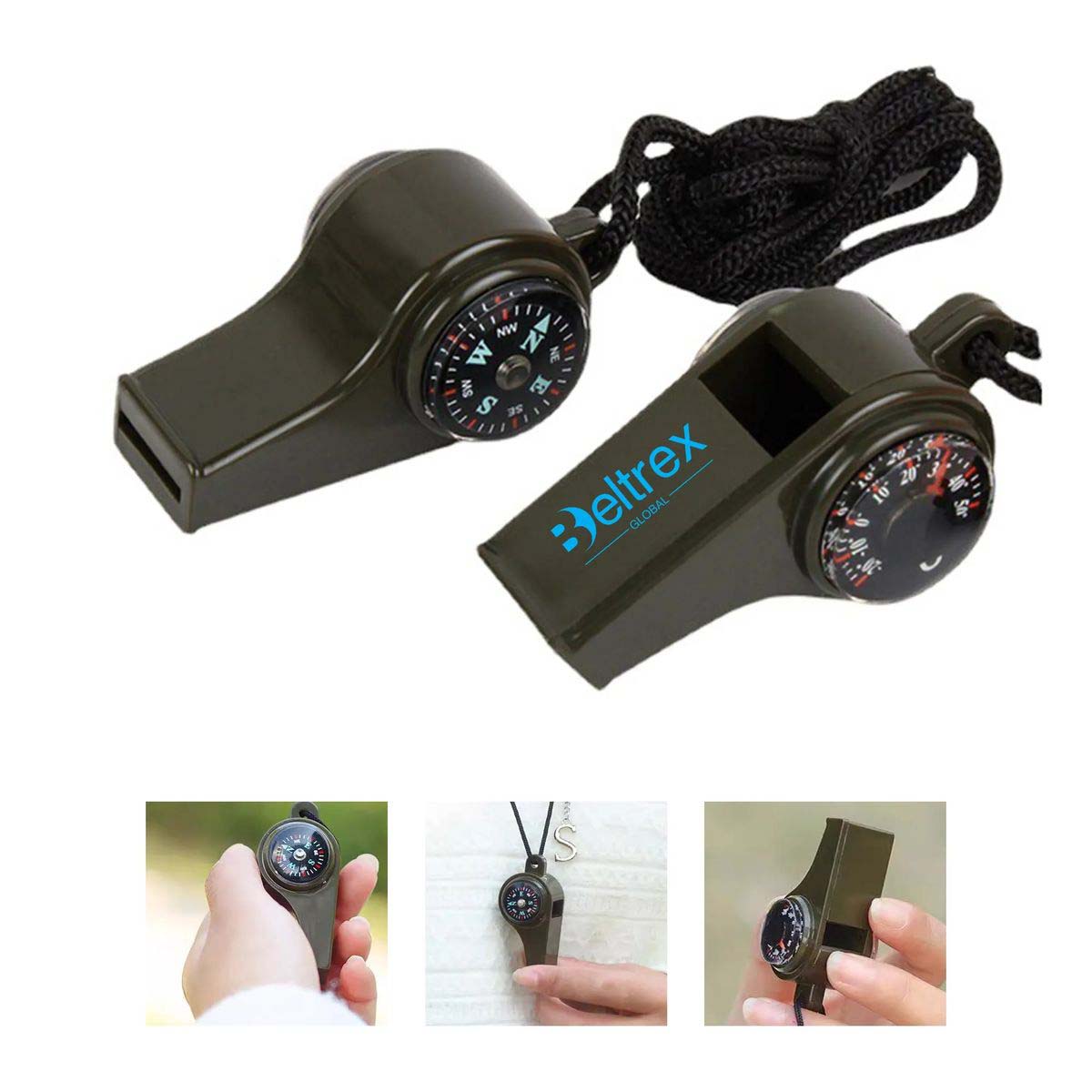 Compact Survival Whistle with Multi Function Design 2