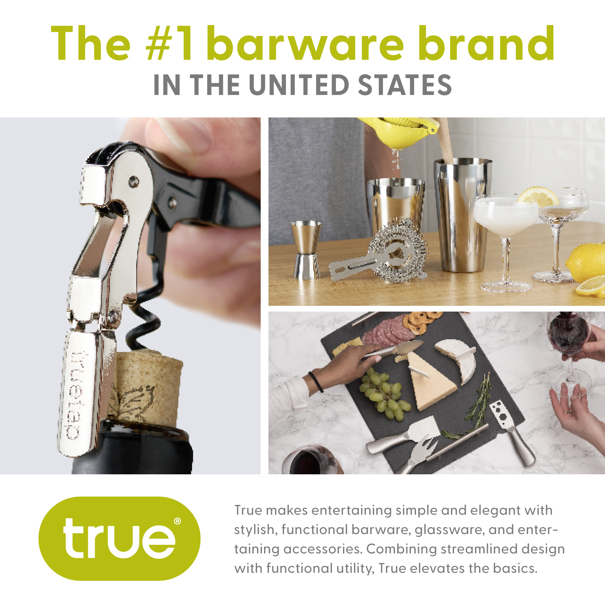 Truetap™ Double Hinged Corkscrew with Straight Edge Foil Cutter 3