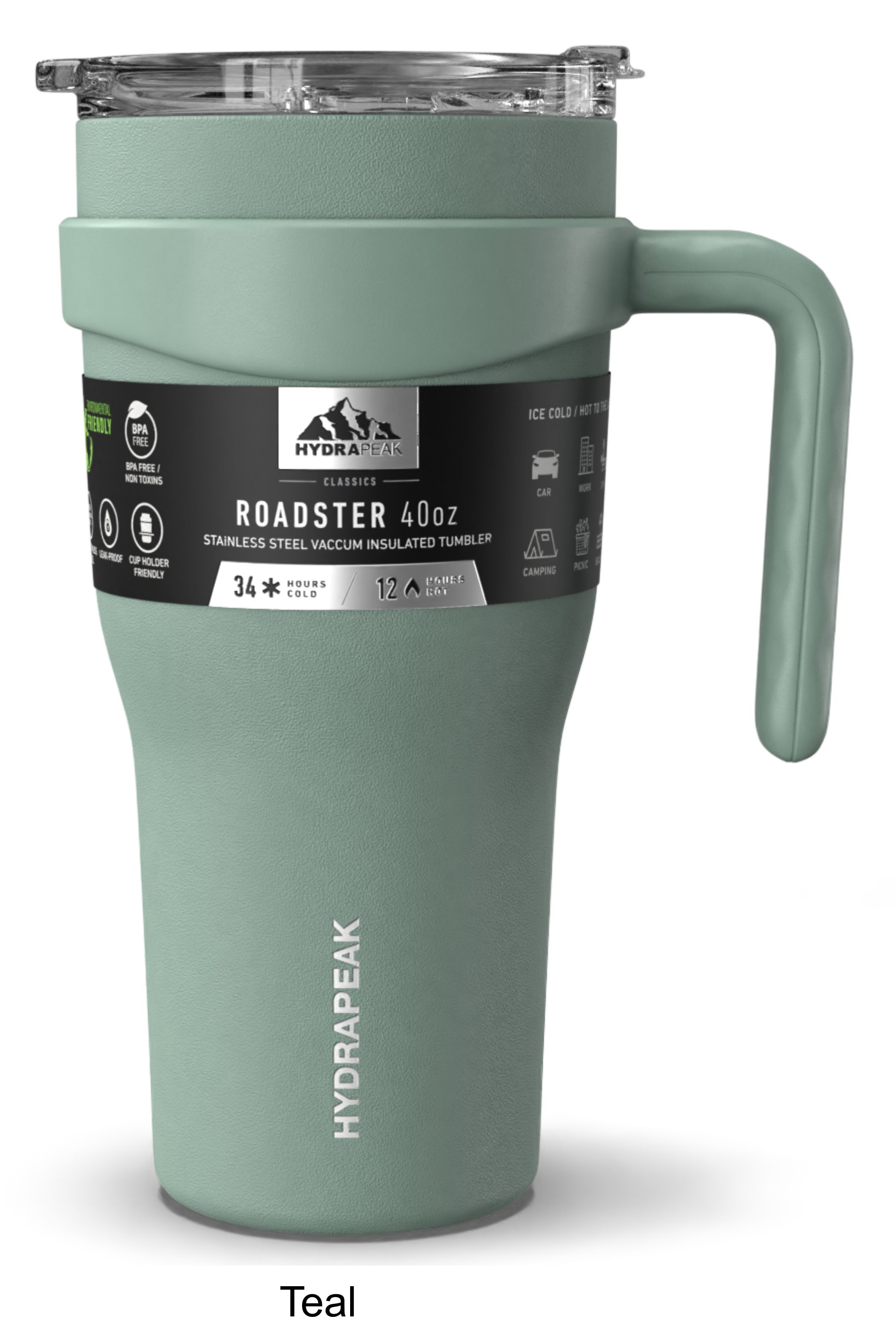 40 oz Hydrapeak Roadster Tumbler LIFETIME WARRANTY! 17