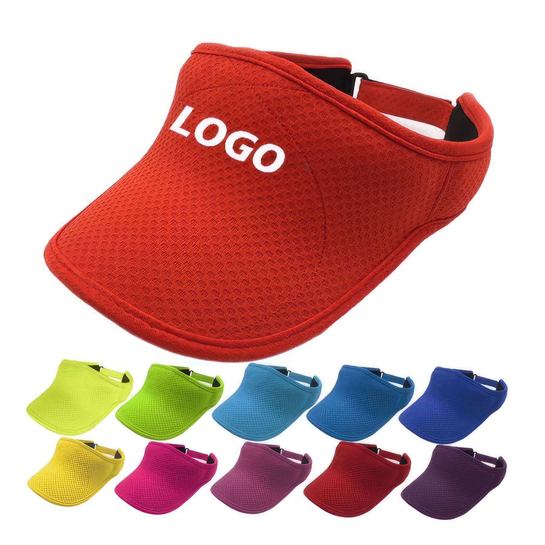 Custom Sports Adjustable Sun Visor Caps for Women and Men 1
